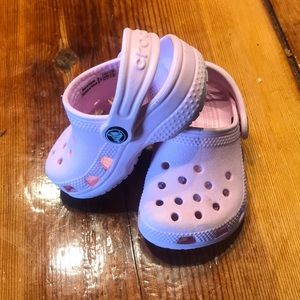 Infant crocs pink size 2/3